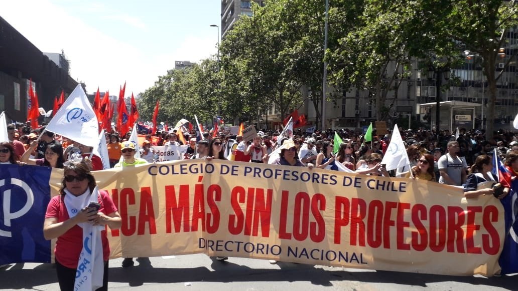 Paro Nacional en Chile. Imágenes de las protestas y de la represión