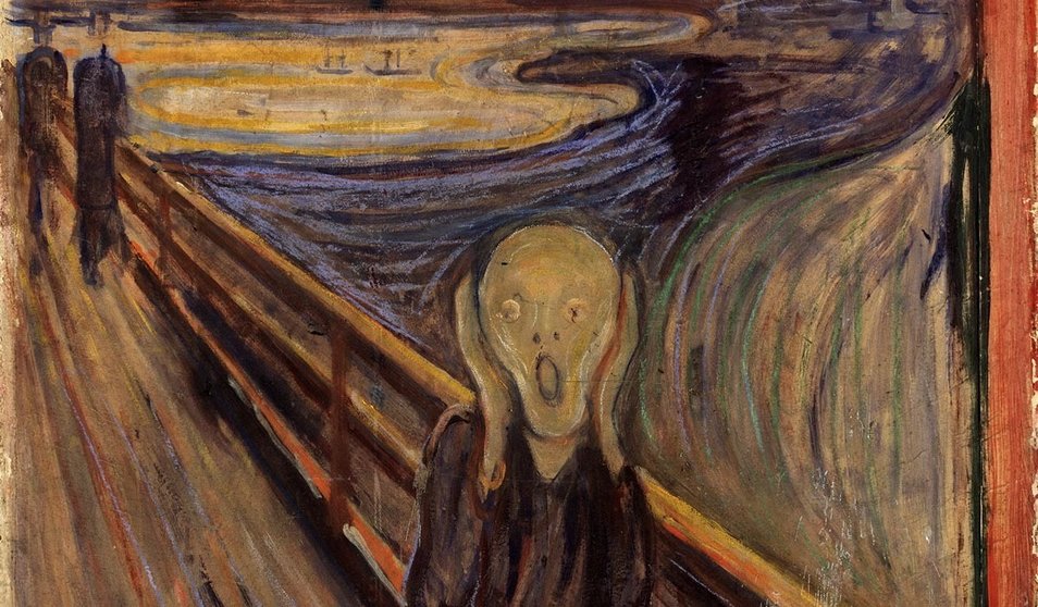 Fragmento ‘El grito’, Edvard Munch