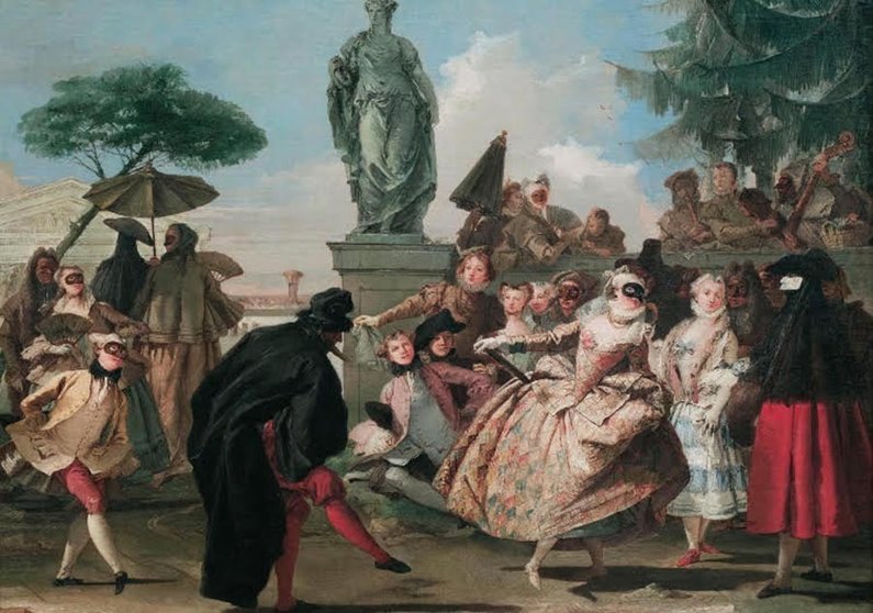 El minué (Escena de carnaval). Giandomenico Tiepolo (1756)