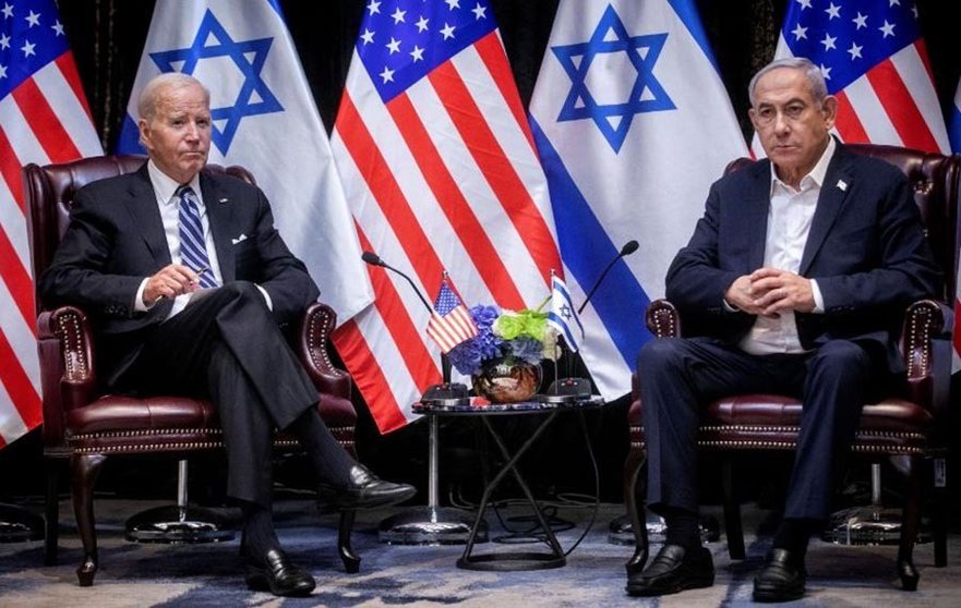 Joe Biden y Benjamín Netanyahu