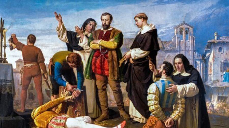 ‘Ejecución de los comuneros de Castilla’, por Antonio Gisbert (1860)